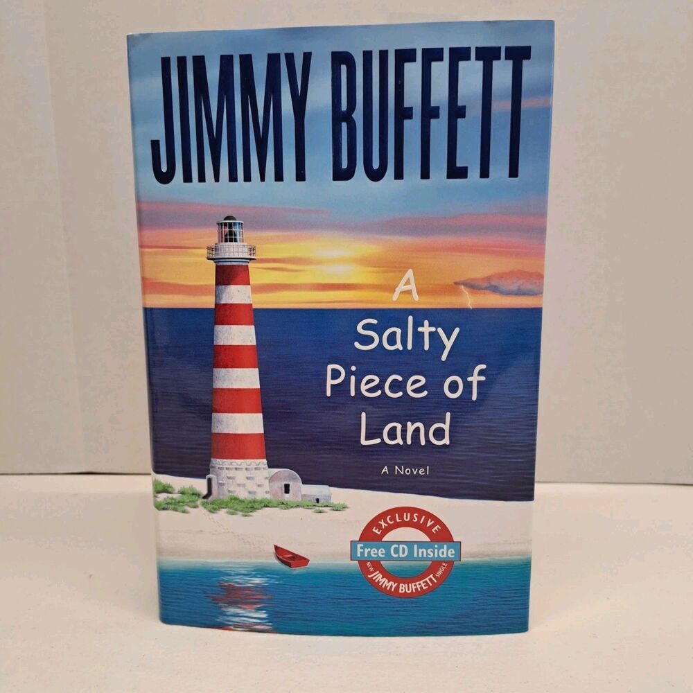 A Salty Piece of Land Jimmy Buffett First Edition Hardcover With CD - Picture 1 of 8